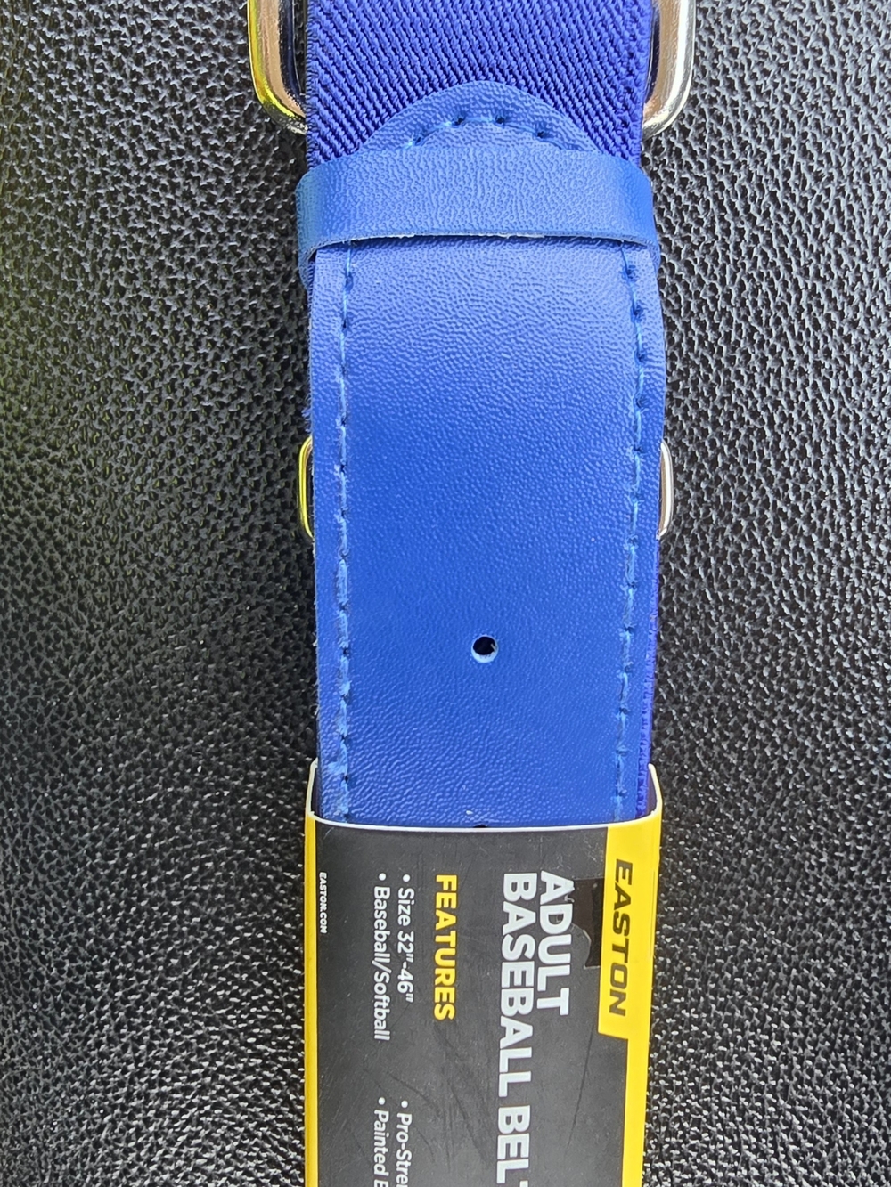 Easton Royal Blue Adult Baseball Belt with Metal Buckle
